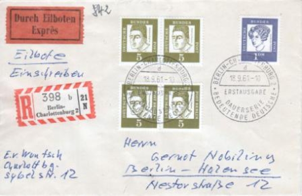 D FDC 0347 + 0361 ● - 1961 09 001